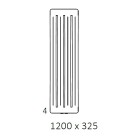 Terma Aero V grzejnik 1200x325 mm zasilanie C.O.
