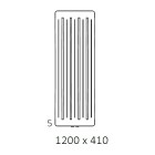 Terma Aero V grzejnik 1200x410 mm zasilanie C.O.