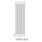 Terma Aero V grzejnik 1500x410 mm zasilanie C.O.
