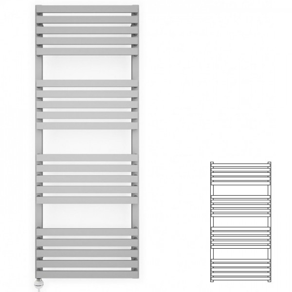 Terma Quadrus Slim grzejnik 1185x600 mm zasilanie C.O.