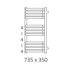 Terma Incorner grzejnik 735x350 mm zasilanie C.O.