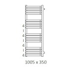 Terma Incorner grzejnik 1005x350 mm zasilanie C.O.