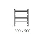 Terma Simple grzejnik 600x500 mm zasilanie C.O.