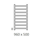 Terma Simple grzejnik 960x500 mm zasilanie C.O.