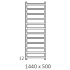 Terma Simple grzejnik 1440x500 mm zasilanie C.O.