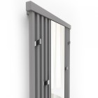 Terma Intra M grzejnik z lustrem 1700x540 mm zasilanie C.O.