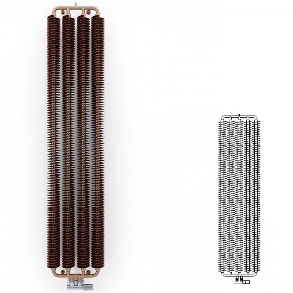 Terma Ribbon V grzejnik 1920x490 mm zasilanie C.O.