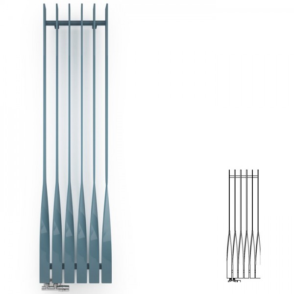 Terma Cyklon grzejnik 1600x495 mm zasilanie C.O.