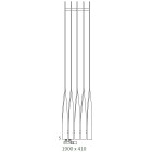 Terma Cyklon grzejnik 1900x410 mm zasilanie C.O.