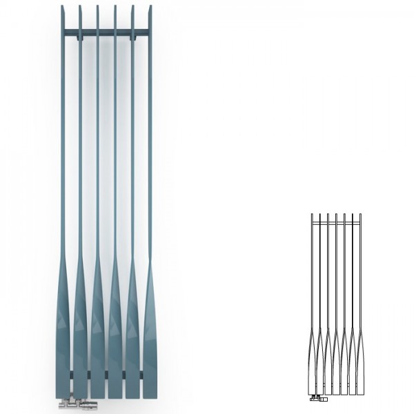 Terma Cyklon grzejnik 1900x580 mm zasilanie C.O.