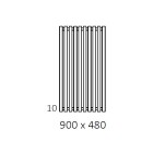 Terma Triga grzejnik 900x480 mm zasilanie C.O.