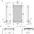 Terma Triga grzejnik 900x480 mm zasilanie C.O.