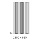 Terma Triga grzejnik 1300x680 mm zasilanie C.O.