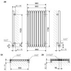 Terma Triga grzejnik 1700x580 mm zasilanie C.O.