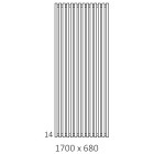 Terma Triga grzejnik 1700x680 mm zasilanie C.O.