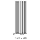 Terma Sherwood grzejnik 1600x540 mm zasilanie C.O.