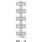 Terma PLC V grzejnik dekoracyjny 1600x463 mm zasilanie C.O.