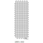 Terma PLC V grzejnik dekoracyjny 1800x663 mm zasilanie C.O.