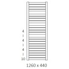 Terma Mantis grzejnik 1260x440 mm zasilanie C.O.