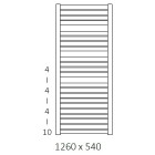 Terma Mantis grzejnik 1260x540 mm zasilanie C.O.
