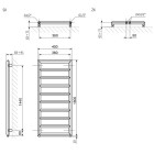 Terma Diamond grzejnik 1600x400 mm zasilanie C.O.