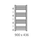 Terma Lena grzejnik 900x436 mm zasilanie C.O.
