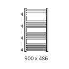 Terma Lena grzejnik 900x486 mm zasilanie C.O.