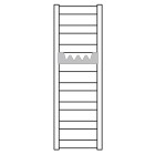 Terma Vivo grzejnik 910x300 mm zasilanie C.O.