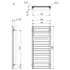 Terma Vivo grzejnik 1390x600 mm zasilanie C.O.