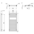 Terma Lukka grzejnik 940x400 mm zasilanie C.O.