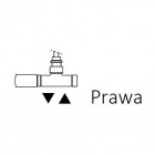 Terma zestaw zintegrowany termostatyczny z rurką zanurzeniową zawór kątowy S1 prawy chrom