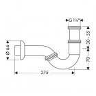 Hansgrohe U-syfon bidetowy