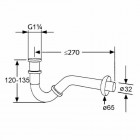 Kludi syfon rurowy do bidetu