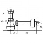 Viega syfon bidetowy z tworzywa