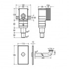 Viega syfon podtynkowy chrom