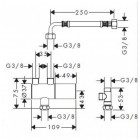 Hansgrohe termostat na zaworki kątowe G 3/8