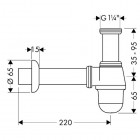 Hansgrohe syfon butelkowy bidetowy