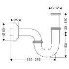 Hansgrohe U-syfon średnica 70 mm