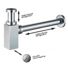 Vedo syfon umywalkowy kwadratowy