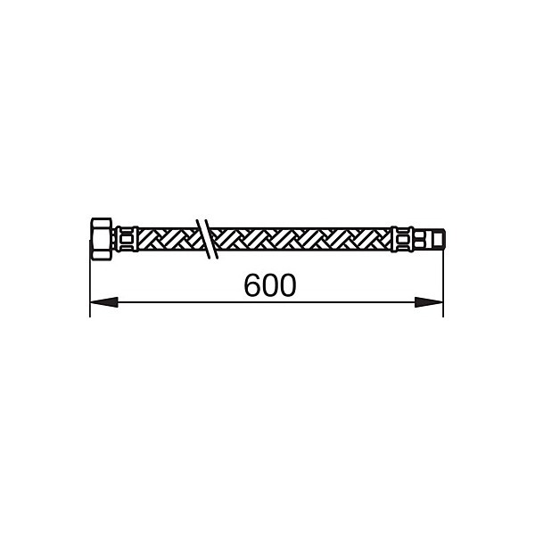 Tres wężyk przyłączeniowy 60 cm 29908405