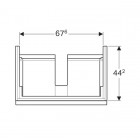 Geberit iCon szafka podumywalkowa 75 cm