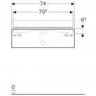 Geberit iCon szafka podumywalkowa 75 cm