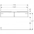 Geberit iCon szafka podumywalkowa 120 cm