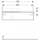 Geberit iCon szafka podumywalkowa 90 cm, lewa