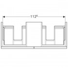 Geberit iCon szafka podumywalkowa 120 cm do 2 umywalek