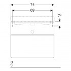 Geberit iCon szafka podumywalkowa 75 cm 840375