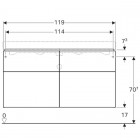 Geberit iCon szafka podumywalkowa 120 cm 840420