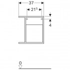 Geberit iCon szafka wisząca, boczna 840137