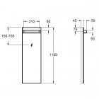 Geberit iCon lustro 37x110 cm