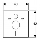 Geberit zestaw do izolacji akustycznej do WC i bidetu